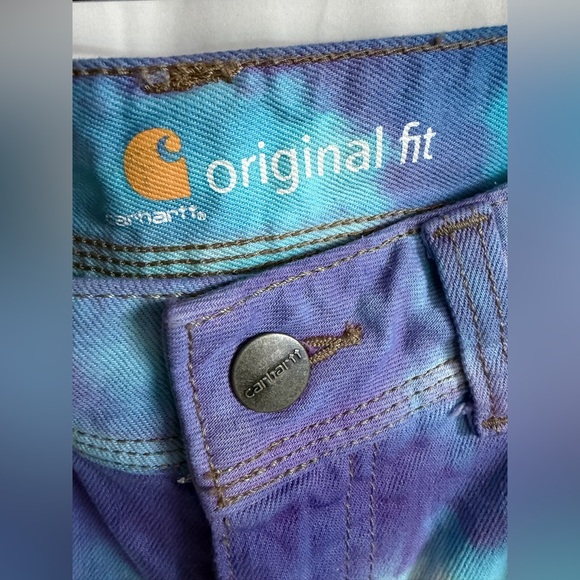 Carhartt WIP Mid-calf Tie-dye Jeans. Excellent Condition - Picture 4 of 9